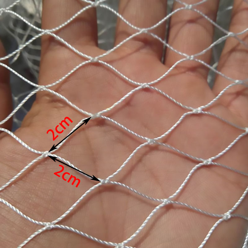 9-Strengen 2X2Cm Wit Nylon Netten, nylon Visnet Mesh Anti Vogelnet Tuin Netto Gewassen Beschermende Mesh Balkon Kat Netto