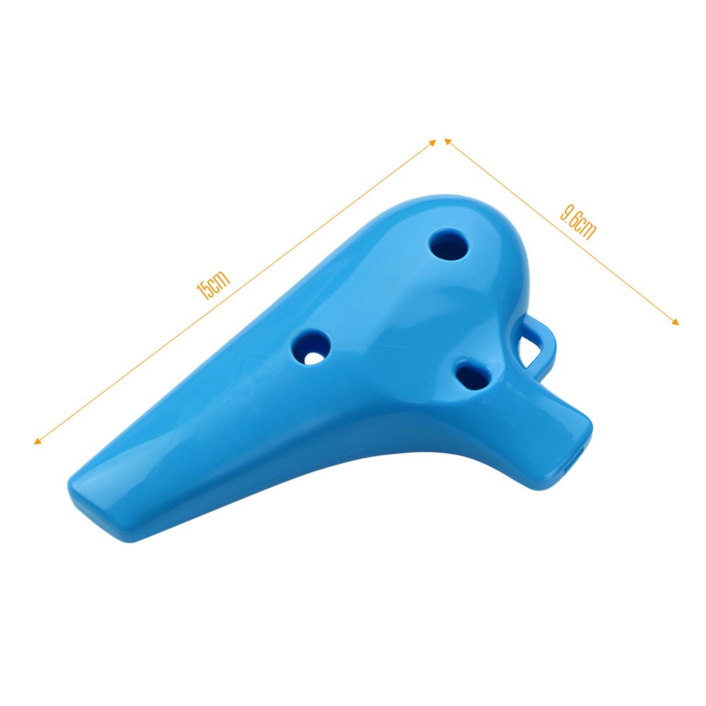 QMT-4 Alto C 12 agujeros Ocarina ABS Material Ocarinas instrumento de viento con puntuación de música y bolsa protectora para para principiantes