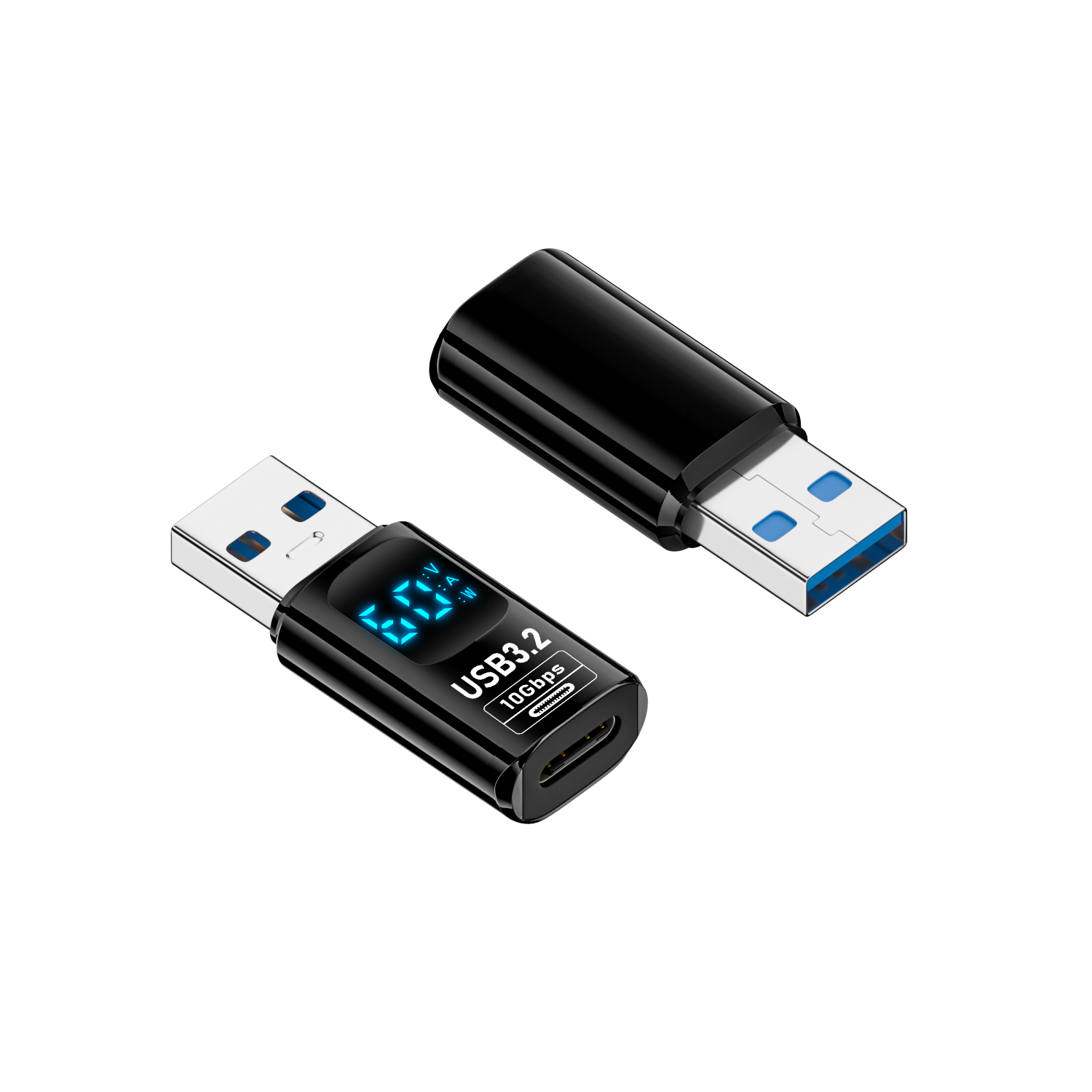 NNBILI USB 3.2 Digital Display Adapter 10Gbps USB Male TO USB Female adapter Fast Charging Data USB C Adapter For Laptop: Orange