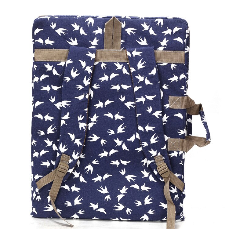 Draagbare 4k multifunctionele canvas schetsboek tas tekenbord hoes schilder tas rugzak tas reis kunst set 66cm