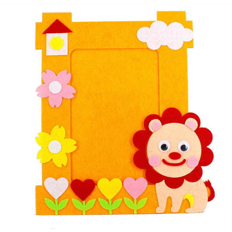 FAI DA TE Fatti A Mano Del Fumetto 3D Photo Frame Cornice Materiale Non Tessuto Cornici E Articoli Da Esposizione Giocattoli Per I Bambini Complementi Arredo Casa Bambini Artigianato E arti: Lion