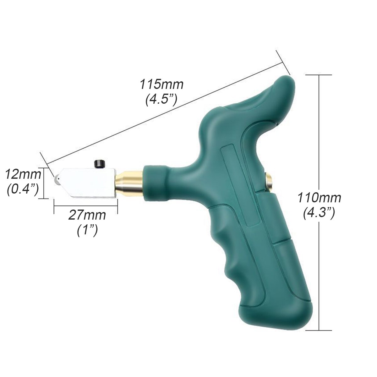 Doersupp Hoge Sterkte Glassnijder Tegel Handheld Multifunctionele Draagbare Opener Thuis Glassnijder Diamant Snijden Handgereedschap: Shake glass knife