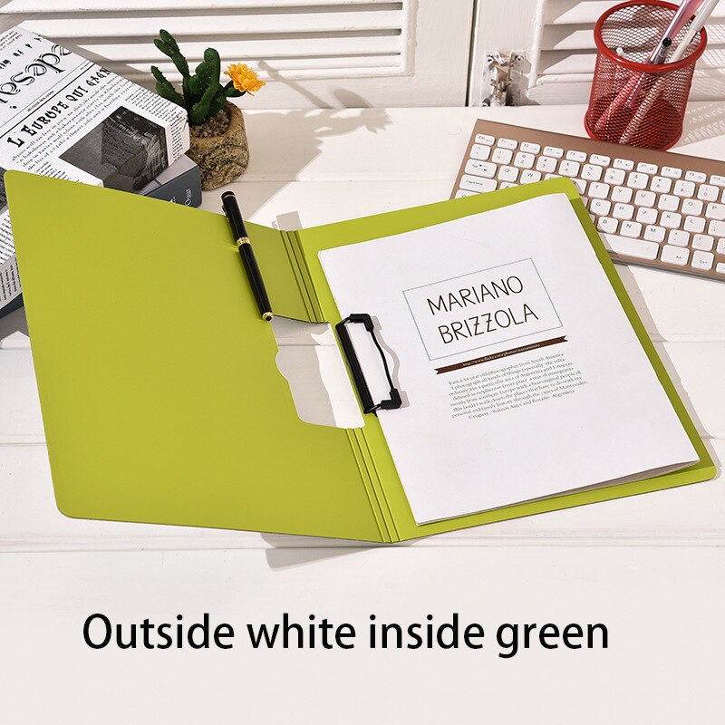 Simple office writing board clip multi-function folder can turn pages plastic board clip office data folder office supplies: B 3 pieces