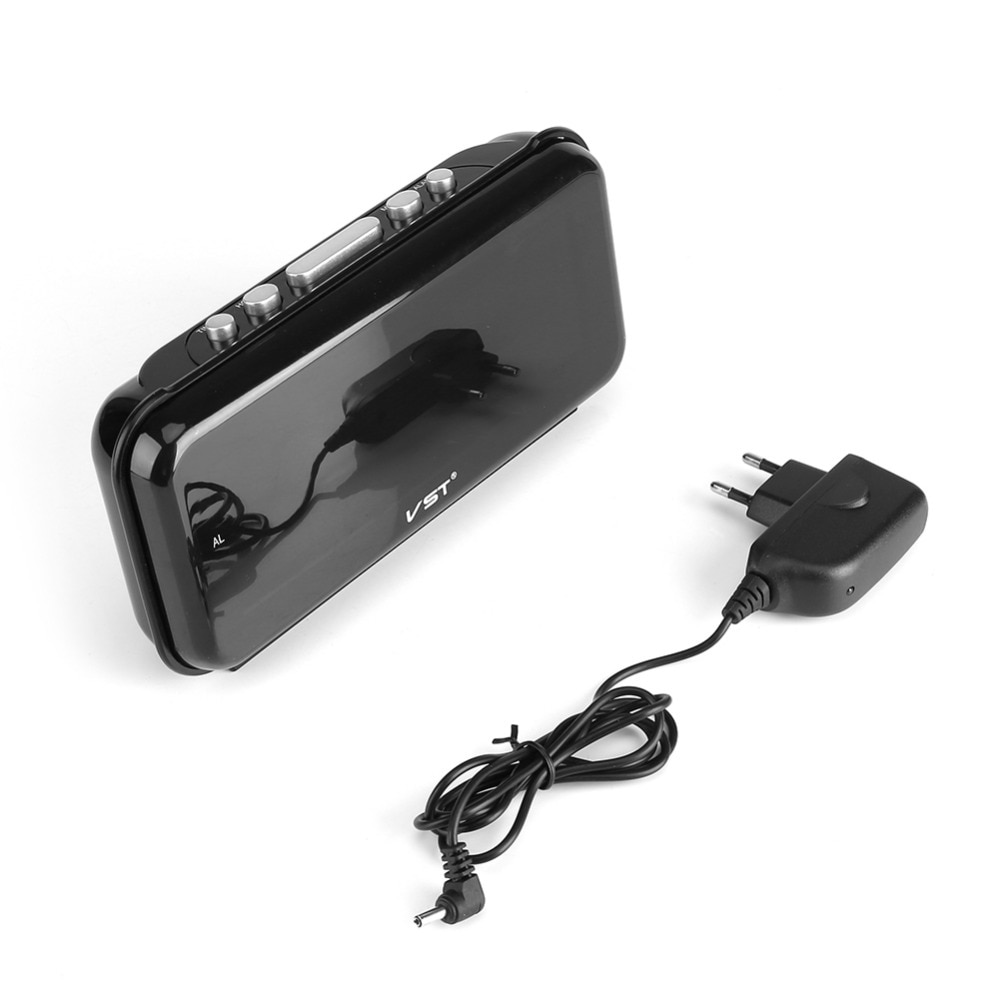 220V Electronic Table Digital Alarm Clock Timer Desktop Large 1.8inch LED Display Snooze Function Timer good