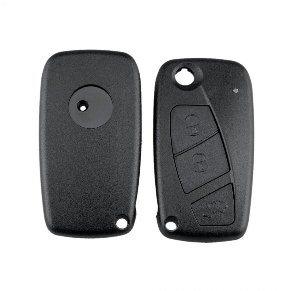 3 Buttons Car Key Fob Case Shell Replacement Flip Folding Remote Cover Car Key Accessories Parts Fit for FIAT