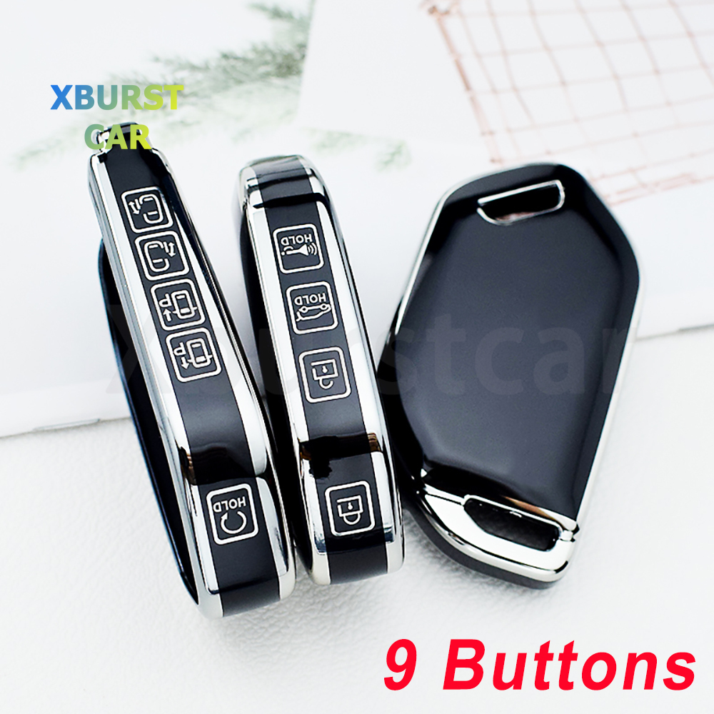 Bolsa de carcasa remota para Kia Picanto Sorento MQ4 Carnival KA4 Morning K5 Carens 4 5 6 7 8 9 botones TPU funda para llave de coche Fob