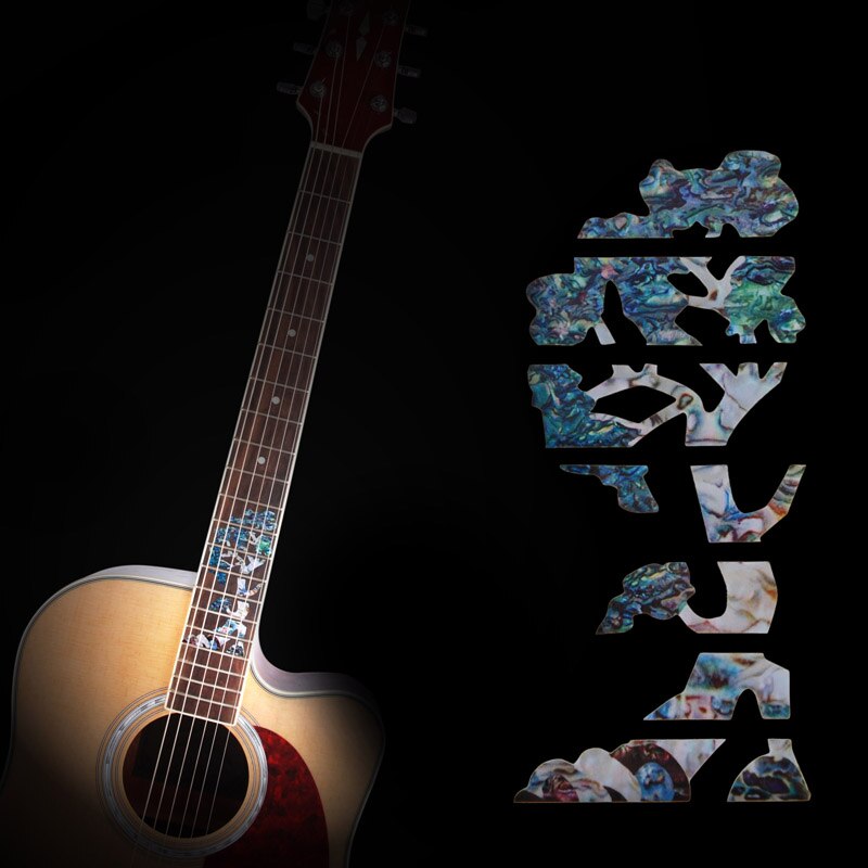 1Pc Gitaar Fretboard Stickers Tree Of Life Inlay Decals Ultradunne Voor Elektrisch Akoestische Gitaar Bas Ukulele Guitarra Accessoires