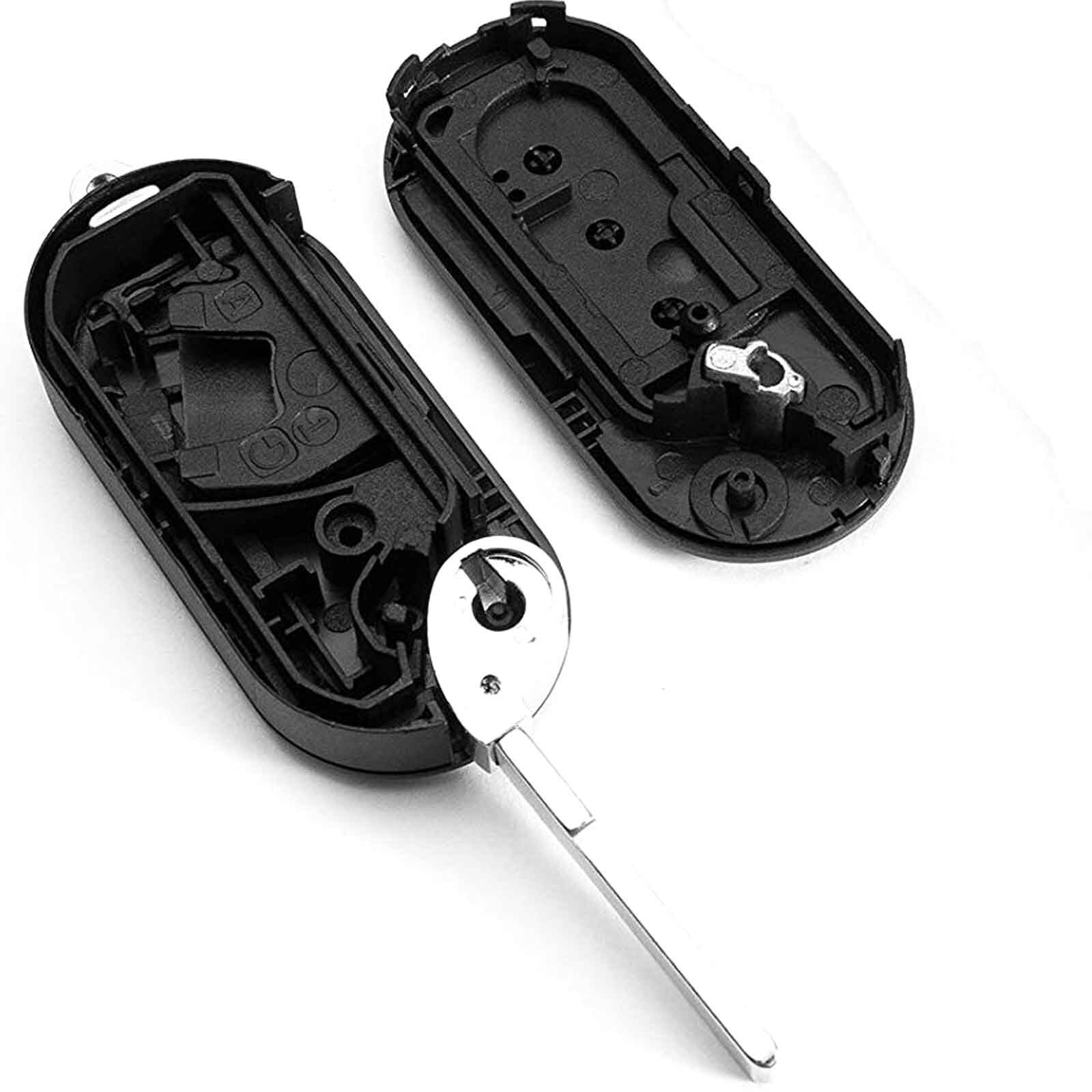 kwmobile autosleutel hoesje voor Fiat 500E 4-Tasten Autoschlüssel