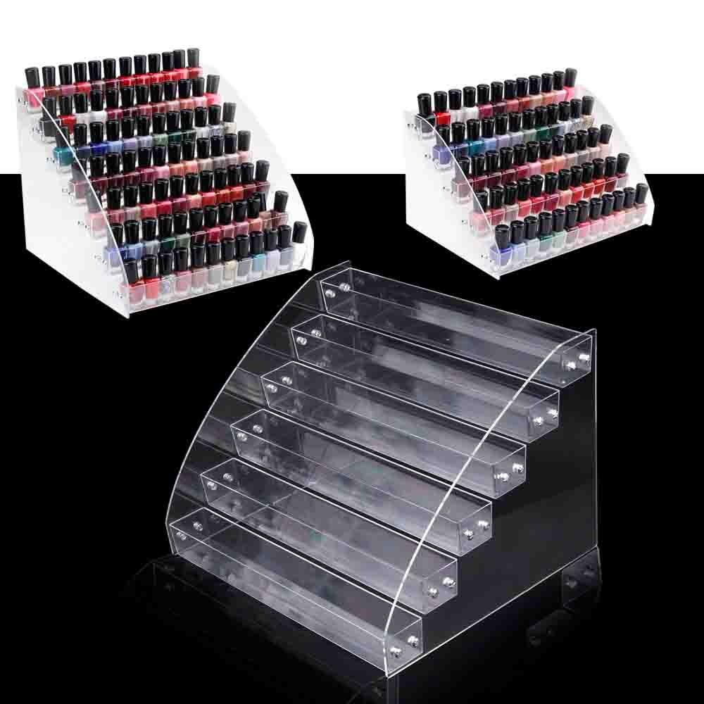 Monikerroksinen kynsilakkajärjestäjä huulipunateline kosmetiikka kynsitaide akryyli näyttöteline muovinen säilytyslaatikko irrotettava lakka