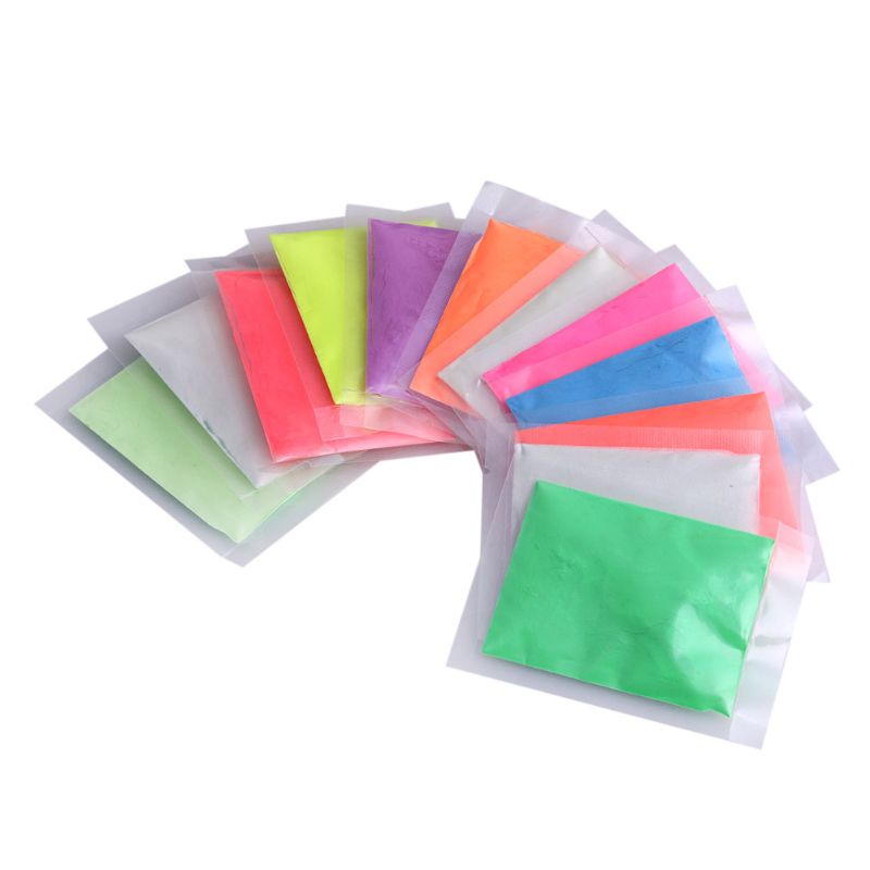 Fluorescent Super Lumineux Lueur dans le Noir Poudre Pigment Lumineux