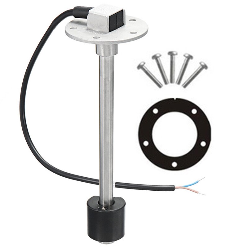 52mm Water Level Sensor Oil Liquid Tank Fuel Boat Fuel Sending Unit Marine Truck Car RV Gauge Sensor 0-190ohms Stainless Steel