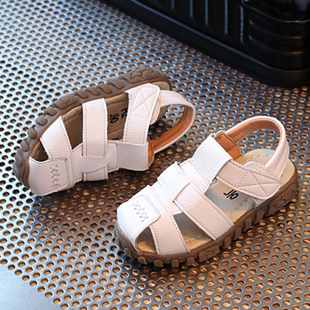 LONSANT Baby Sandals Toddler Kids leather hollow first walker shoes Boys Girls Summer Casual Sneaker soft sole Sandals