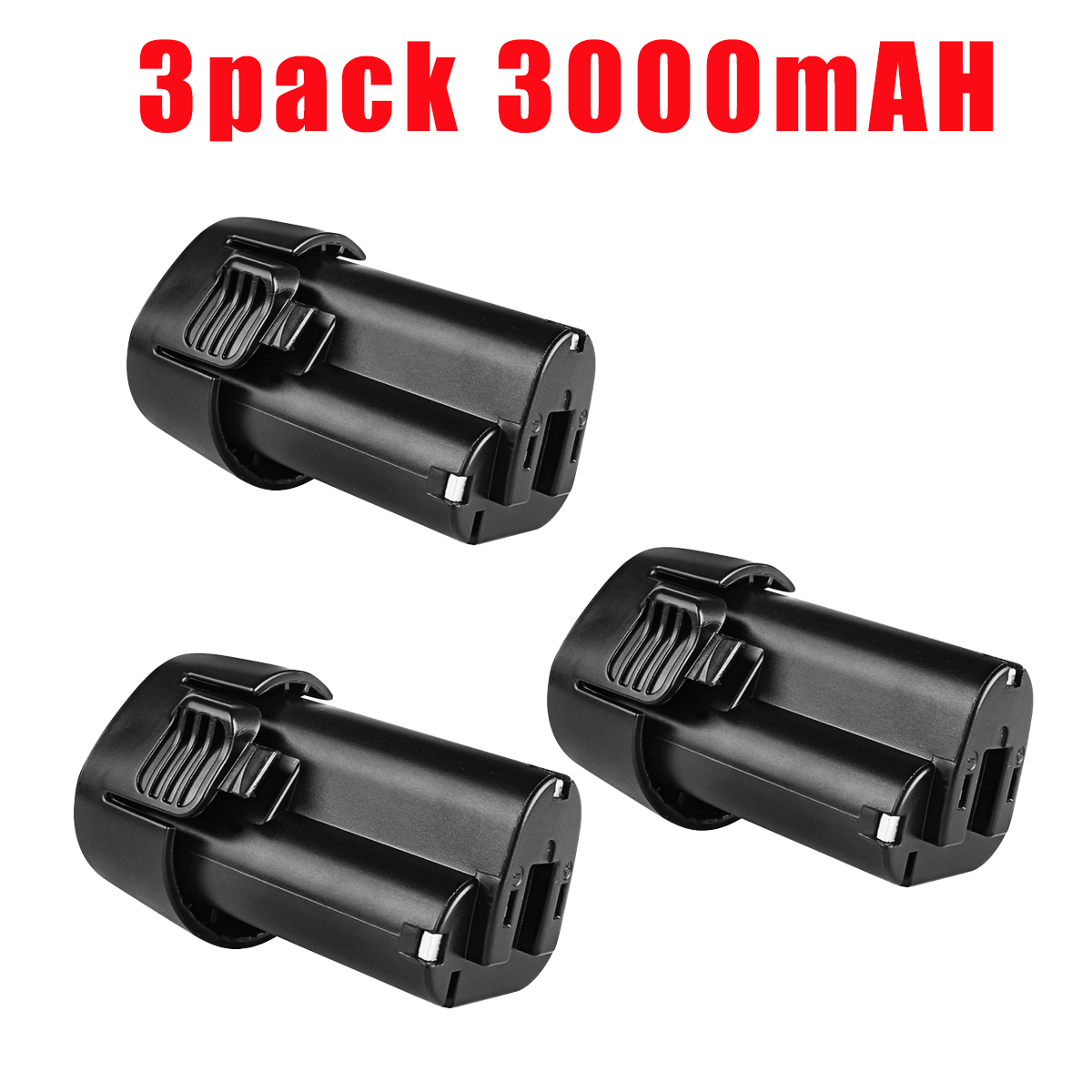 Dla Makita BL1013 BL1014 10.8V 12V Max 3000mAh bateria litowa 194551-4 TD090D TD090DW LCT203W LCT204 194550-6 DF030D: BIAŁY