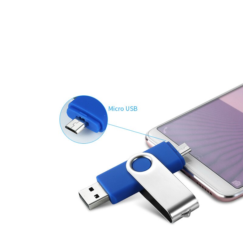2 In 1 OTG USB Flash Drive 16GB 8GB 4GB Pen Drive Smart Phone External Storage Pen Drive Android USB Stick