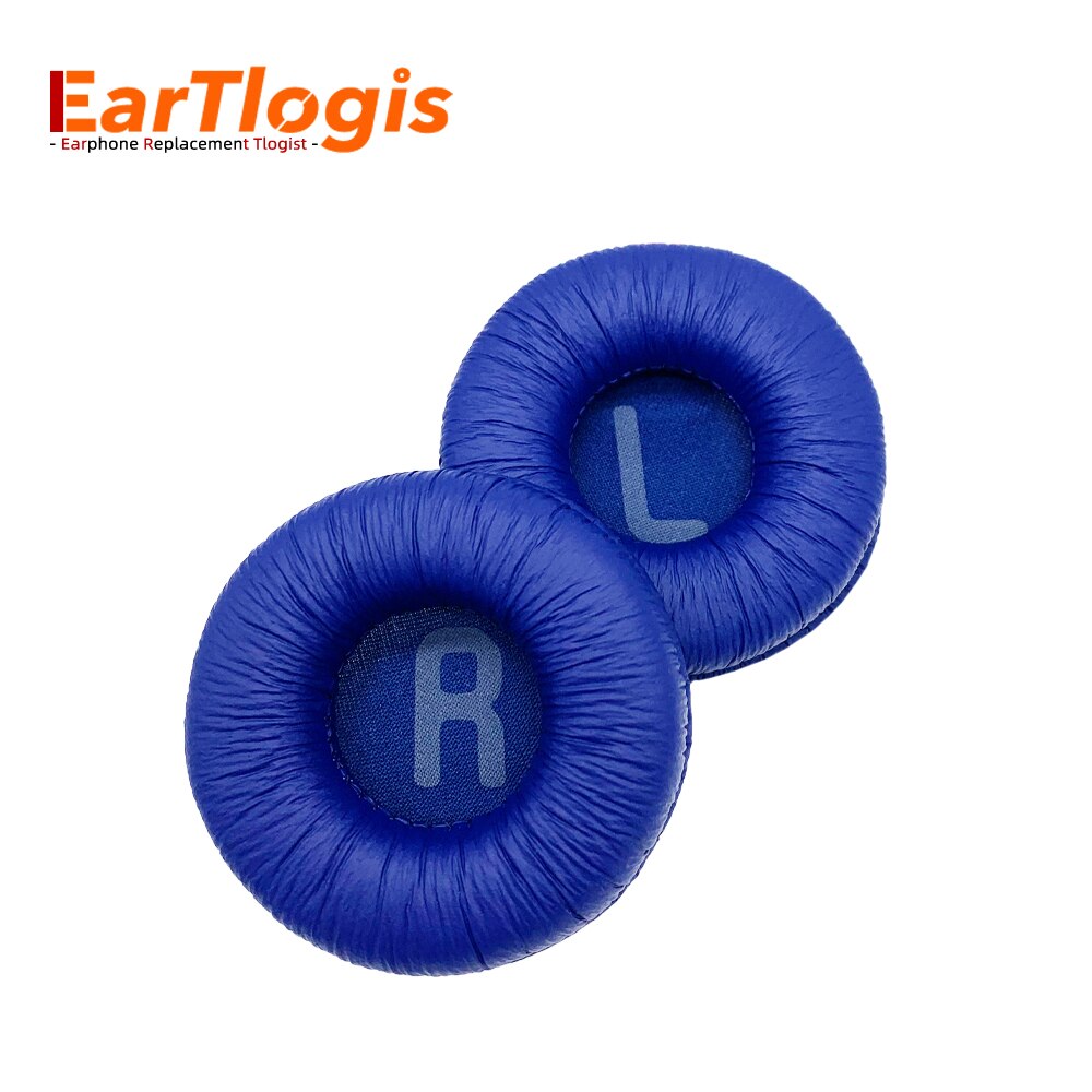 EarTlogis Replacement Ear Pads for SONY WH-CH500 CH 500 Wireless Bluetooth Headset Parts Earmuff Cover Cushion Cups Pillow: Pleats Blue
