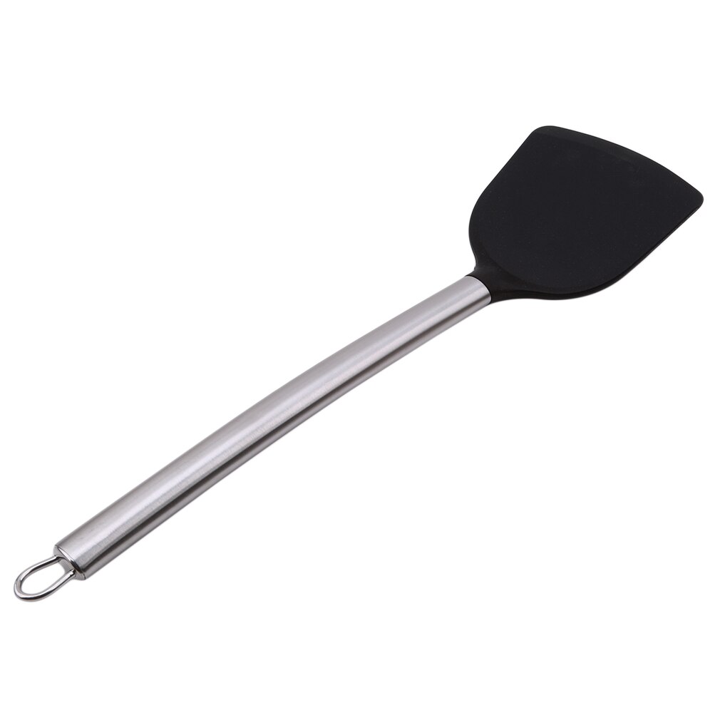 Green/Black food grade silicone spatula Non Stick Spatula Pancake Omelets Slice Turner Kitchen Utensils