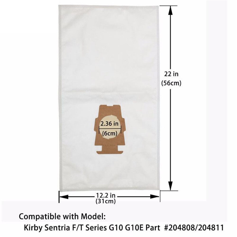 Sacos de pó de pano aspirador de pó para kirby sentia g10, g10e aspirador de pó faixa de borracha para kirby sentia g10, g10e