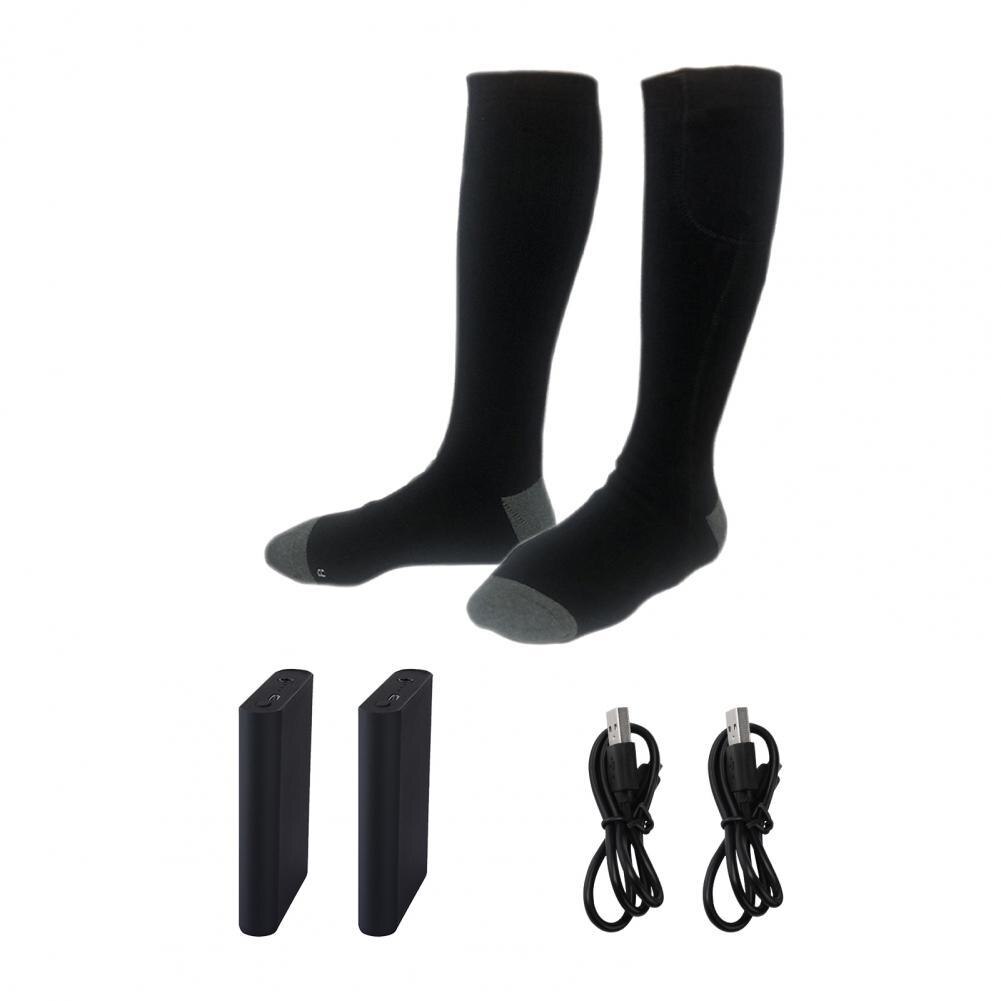 Calcetines térmicos para ancianos, medias calentadas con temperatura constante, cómodos de llevar, eléctricos, 1 Juego: Black B