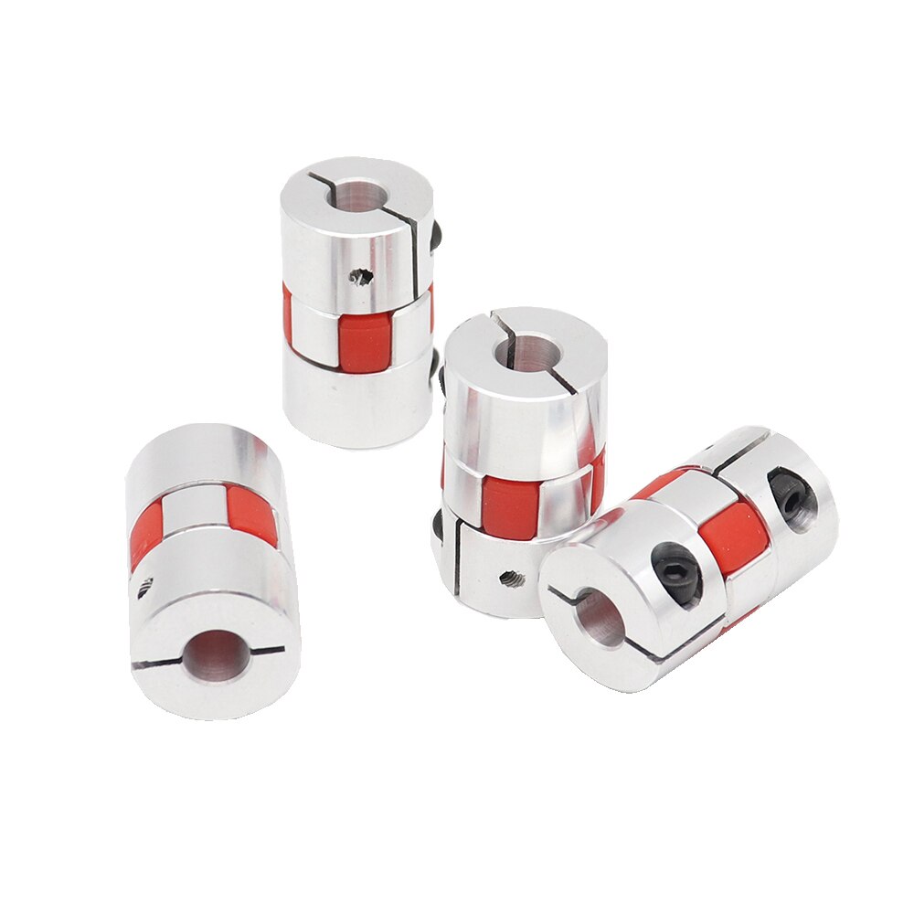 Coupler 8mm to 6mm 4pcs 6x8 D20L34 Aluminium Shaft Plum Coupling Motor Connector Flexible shaft CNC Parts