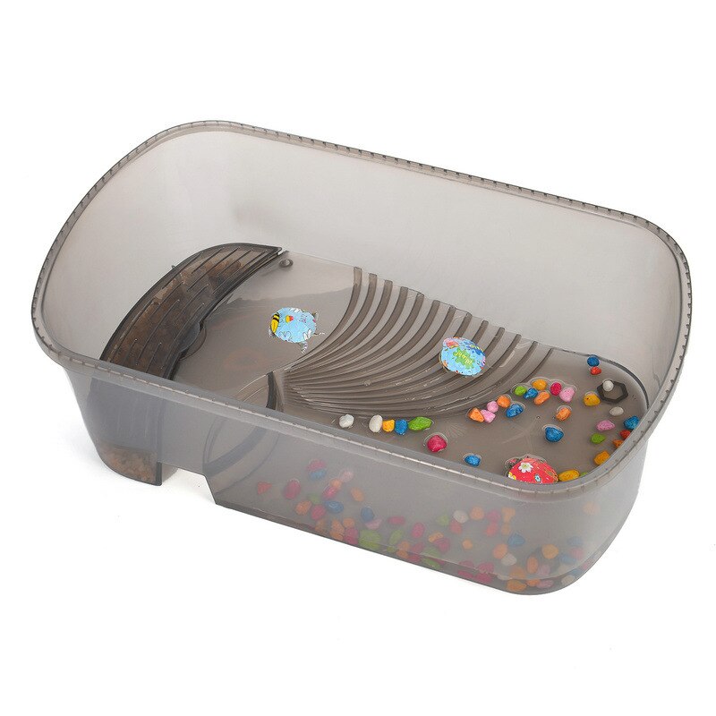 Ecological turtle tank small turtle basin large fish tank with sunstand open water turtle living turtle feeding box box