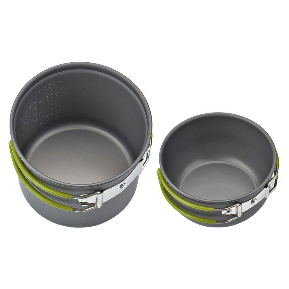 Ultralight Camping Kookgerei Keukengerei Outdoor Servies Set Wandelen Picknick Backpacken Camping Servies Pot Pan 1-2persons