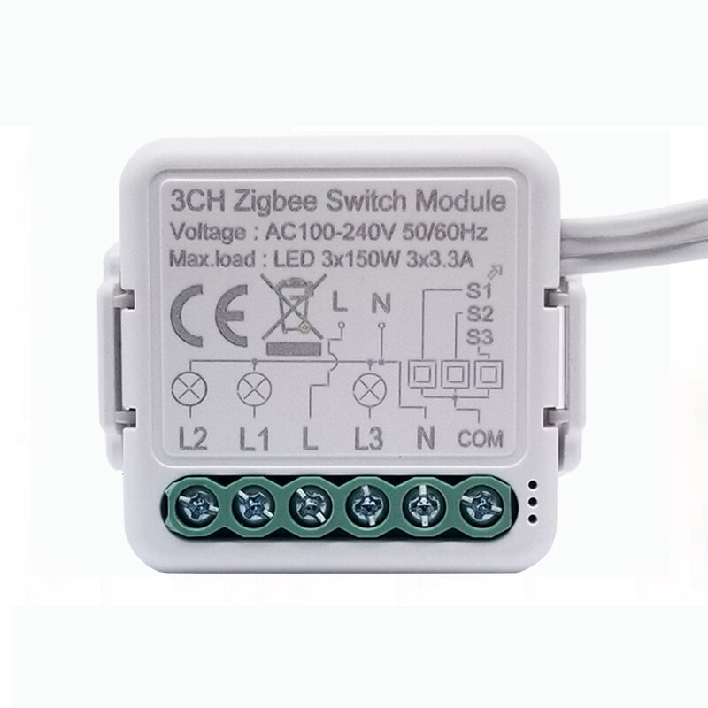 Tuya zigbee switch modul 3/4 gäng 110-240v kontroll ljus switch controller automation modul relä arbete med alexa/google home