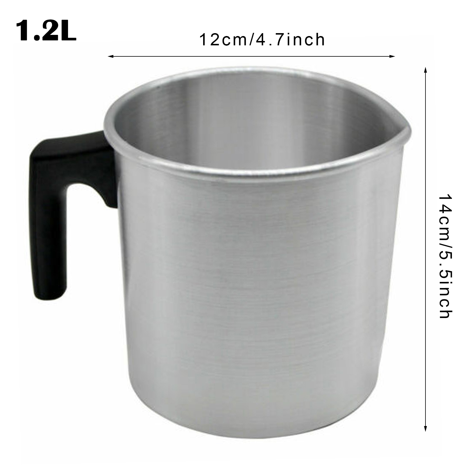 Jarra de fusión de cera de acero inoxidable, jarra para derretir jabón y velas, jarra para espuma de leche, DIY, 1,2/3L