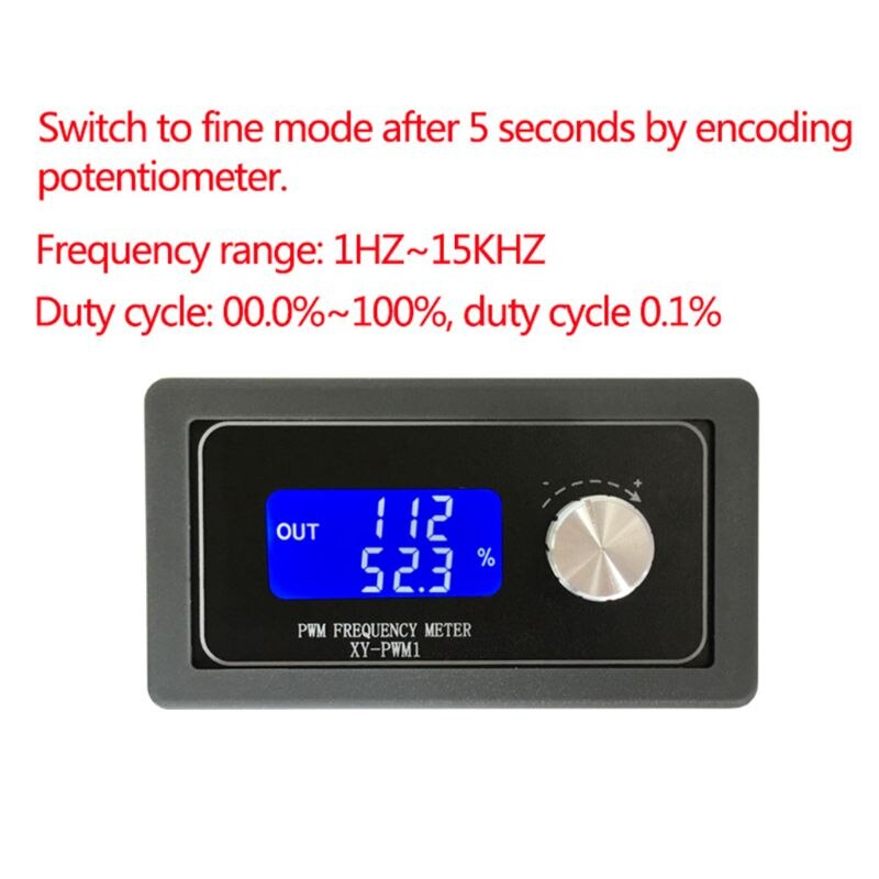 Generador de señal de Xy-Pwm1 pantalla Digital Pwm relación de frecuencia de pulso generador de señal Rectangular de onda cuadrada ajustable