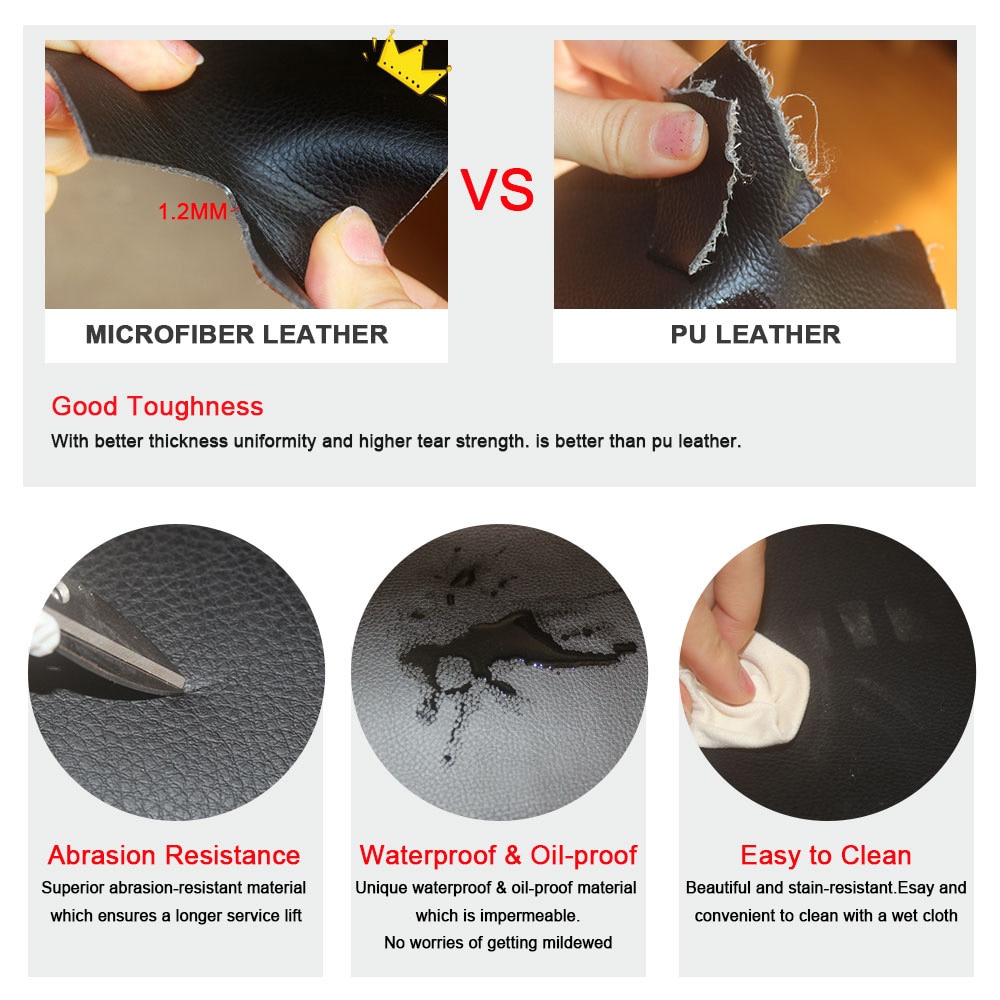 Til vw touran 4 stk bil indvendige dørpaneler skærme / dør armlæn panel mikrofiber læder cover dekoration