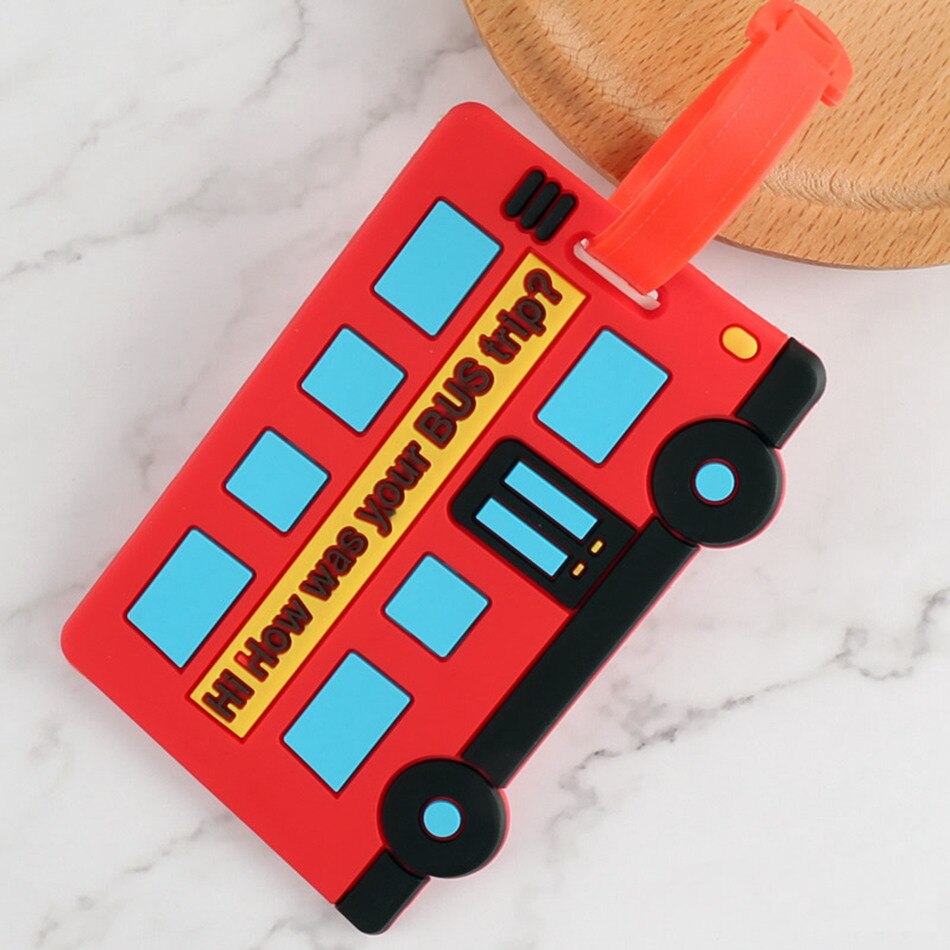 Moderno porta maletas con etiqueta táctil Dout, etiqueta de equipaje portátil, Gel de sílice para dirección de identificación, accesorios de viaje para equipaje: 7