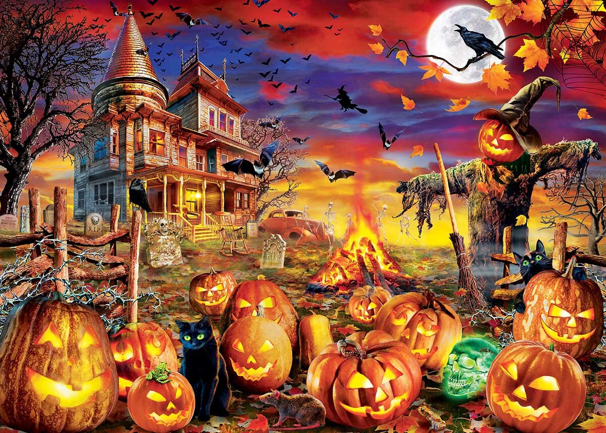 Halloween 1000 Piece Jigsa w Puzzle Challenge Yourself puzzle 1000 pieces educational toys jigsaw puzzles 1000 piece
