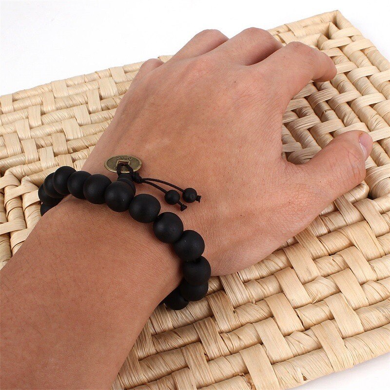 10MM Wood Buddha Buddhist Beads Bracelets Tibet Mala Bangle Wrist Band Jewelry Unisex Charm Strand Bangles