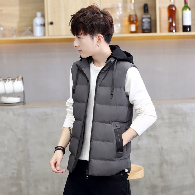 Gilet d'hiver pour hommes sans manches grande taille 4XL, gilet pour hommes, manteau détachable, décontracté