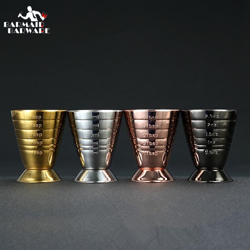 Japanse stijl maatbeker gereedschap maatbeker cocktail jigger bar handig en eenvoudig en veelkleurige bar maten