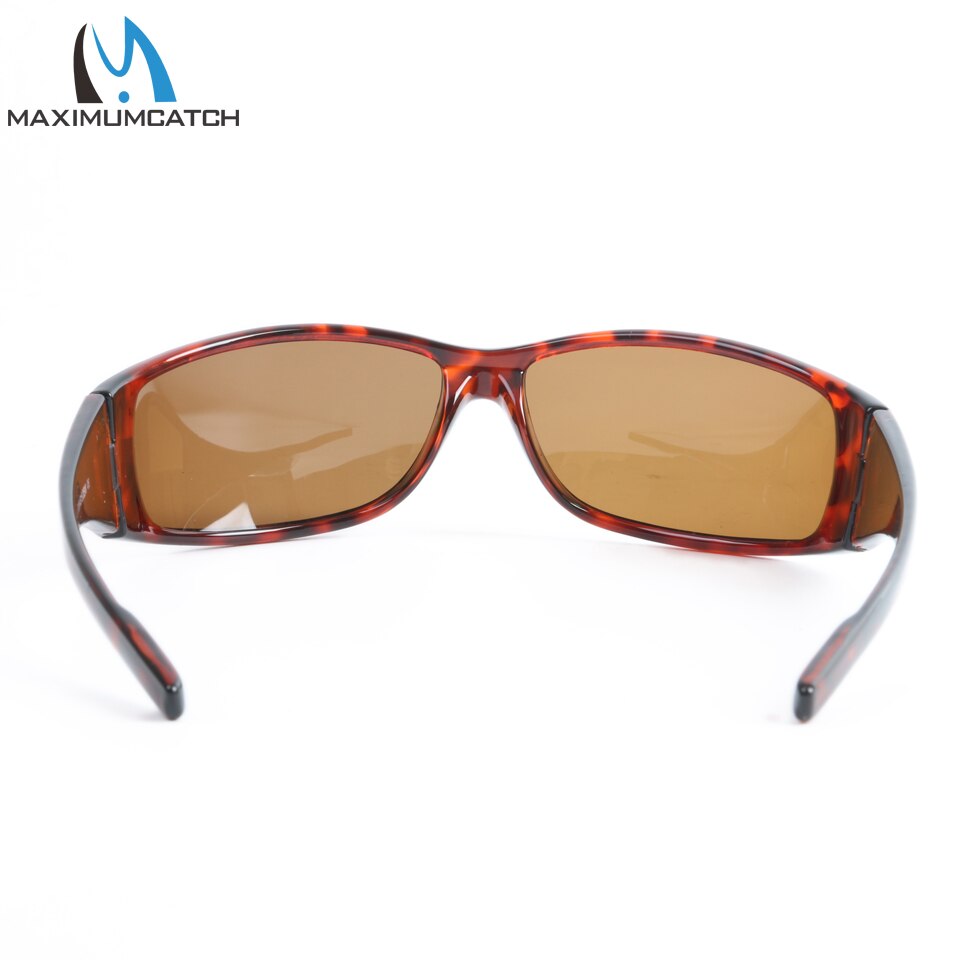 Maximumcatch Tortoise Frame Fly Fishing Polarized Lens Brown Yellow And Gray UV400 Fishing Sunglasses