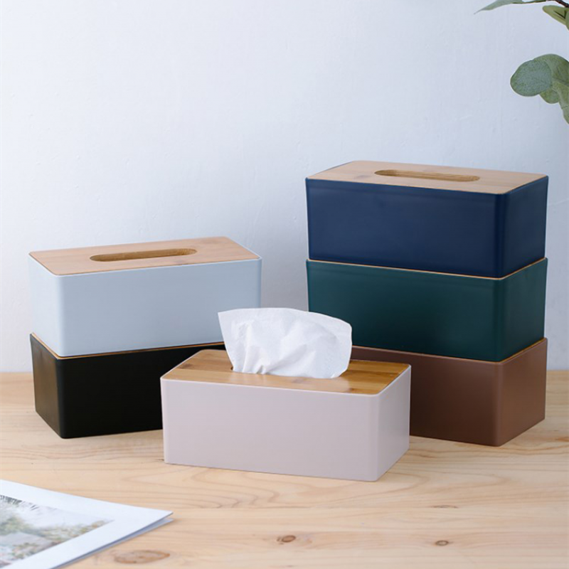 Tissue Box with Cover Tissues Wipes Storage Boxes Home Office Storage Napkin Tissue Holder Table Napkins Tissue Paper Case
