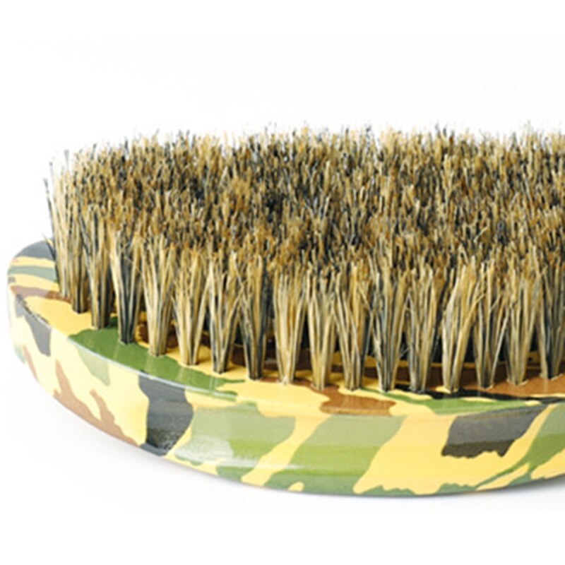 Borstel Mannen Scheerkwast Varkenshaar Natuurlijke Hout Baard Borstel Ic Golf Borstel