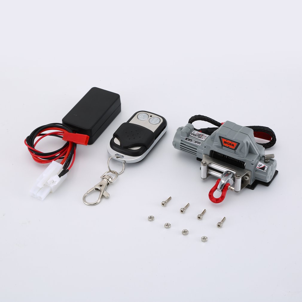 Automatic Winch and Wireless Remote Controller Receiver B for 1/10 RC Crawler Car Axial SCX10 TRAXXAS TRX4 D90 TF2 Tamiya CC01