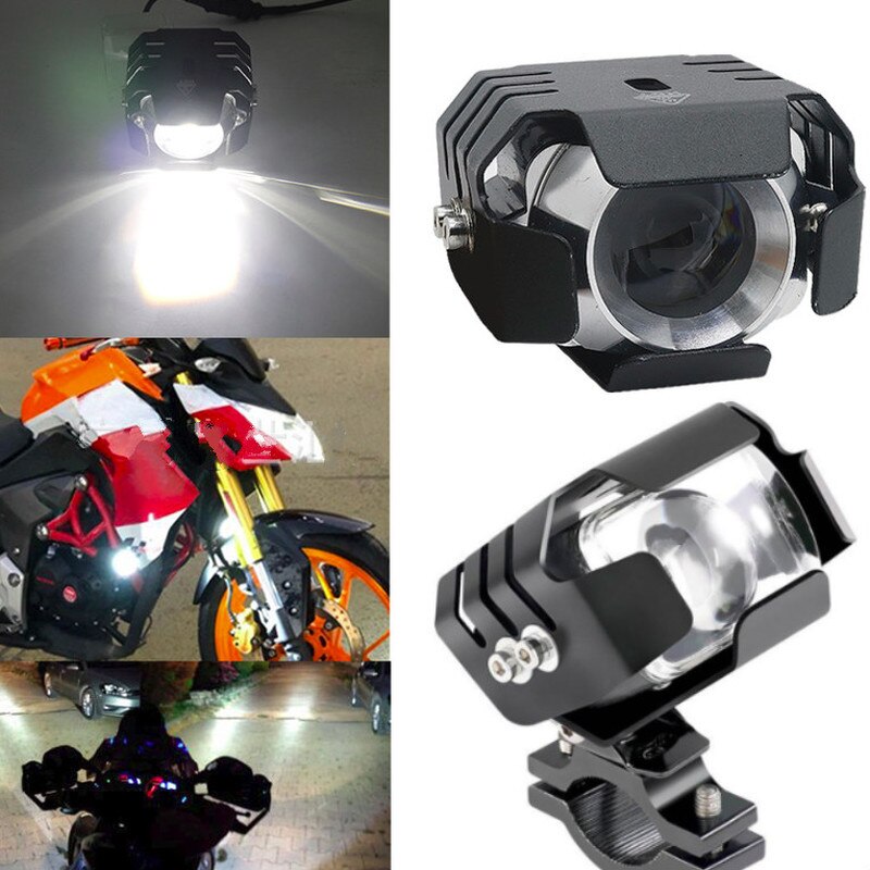 20W LED Motorcycle Off-road Decorative Lamp Projector Headlight Driving Spotlight Scooter Styling Light
