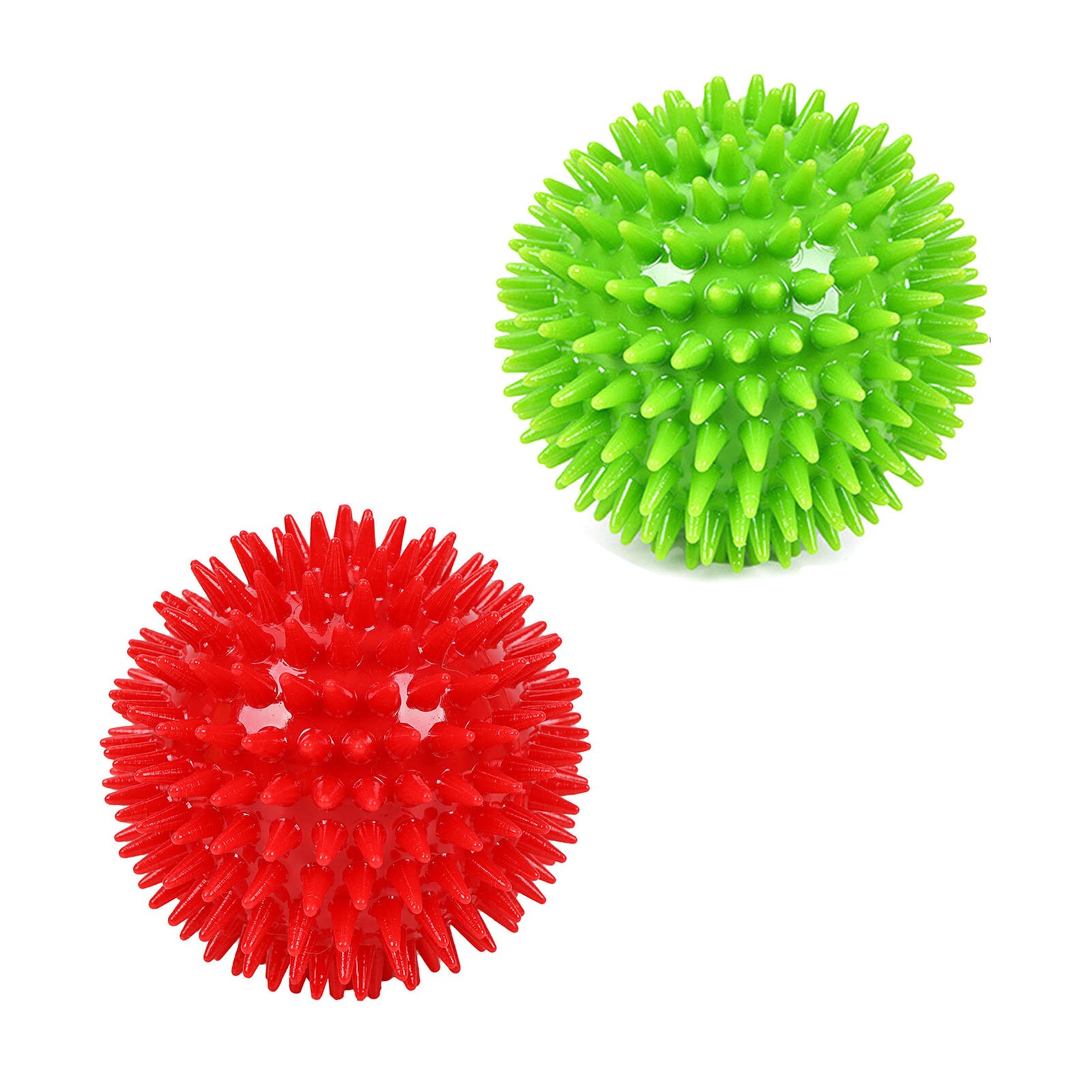 Dog Squeaky Ball Pet Spike Ball Fetch Chewing Ball Teething Toy