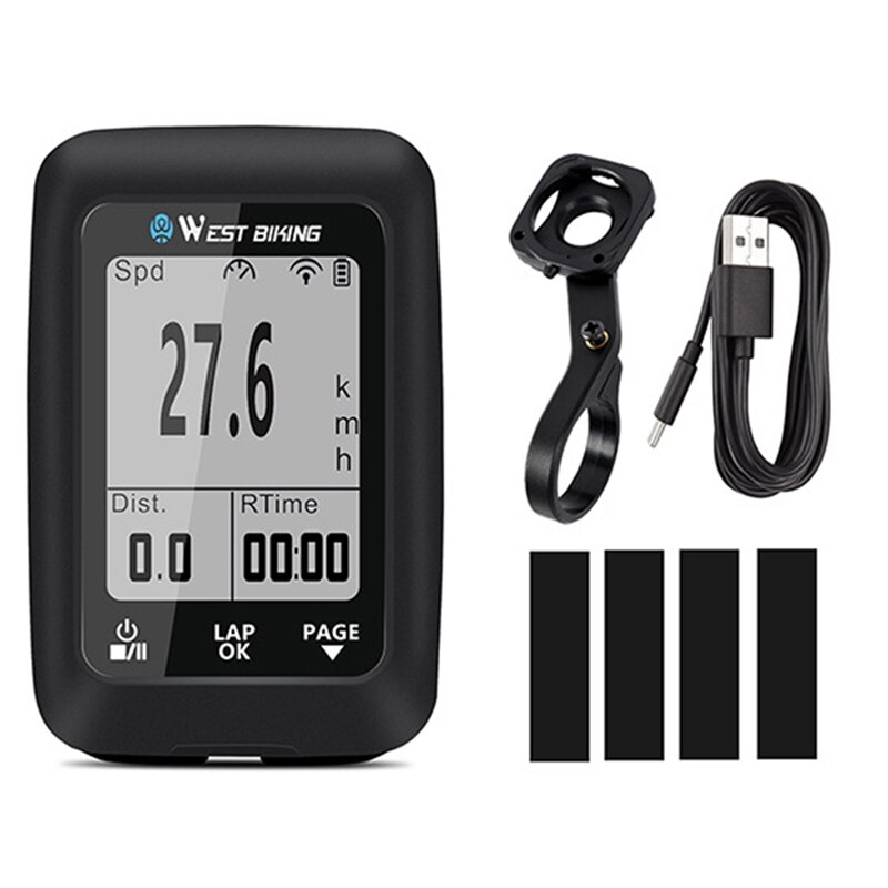 CYCPLUS Compteur Bike GPS-fietscomputer, draadloze fietscomputer