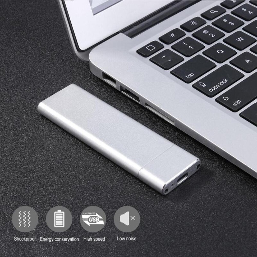 Portable Aluminum Alloy SSD M.2 NGFF to USB 3.1 High Speed Mobile Hard Disk Case