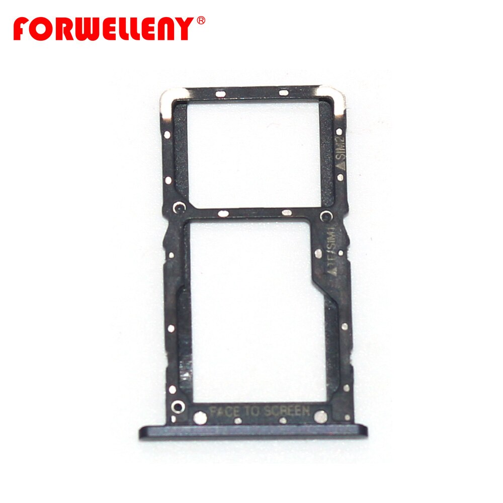 For Xiaomi xiomi Pocophone F1 SIM Card Tray Slot Holder Adapter Replacement Parts: black