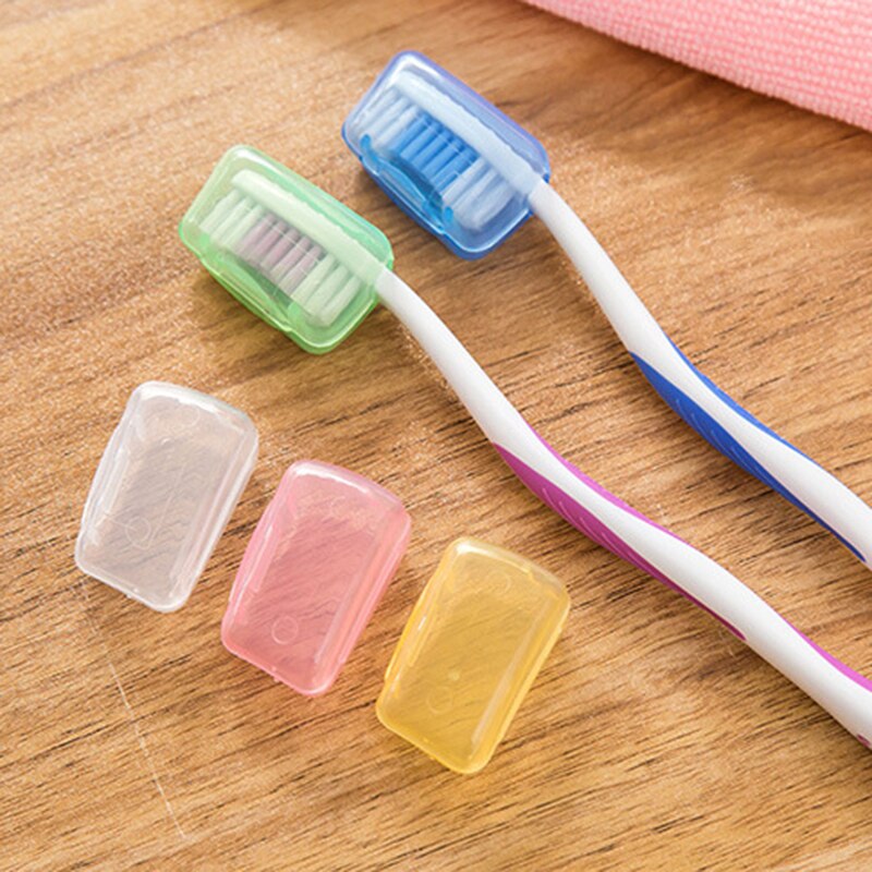 5pcs Baby Colorful Travel Toothbrush Head Cover Case Cap Hike Camping Brush Cleaner Protector to Storage Toothbrush Head
