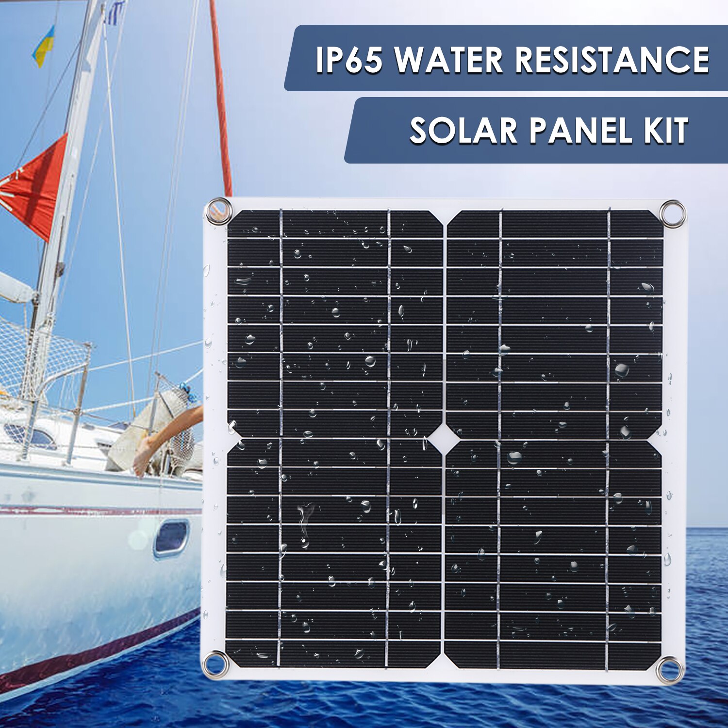 Controlador poli do painel solar 10/20/30/40/50a das pilhas solares da saída dupla do painel solar de 20w para o iate do carro dc 9v/18v carregador do barco da bateria