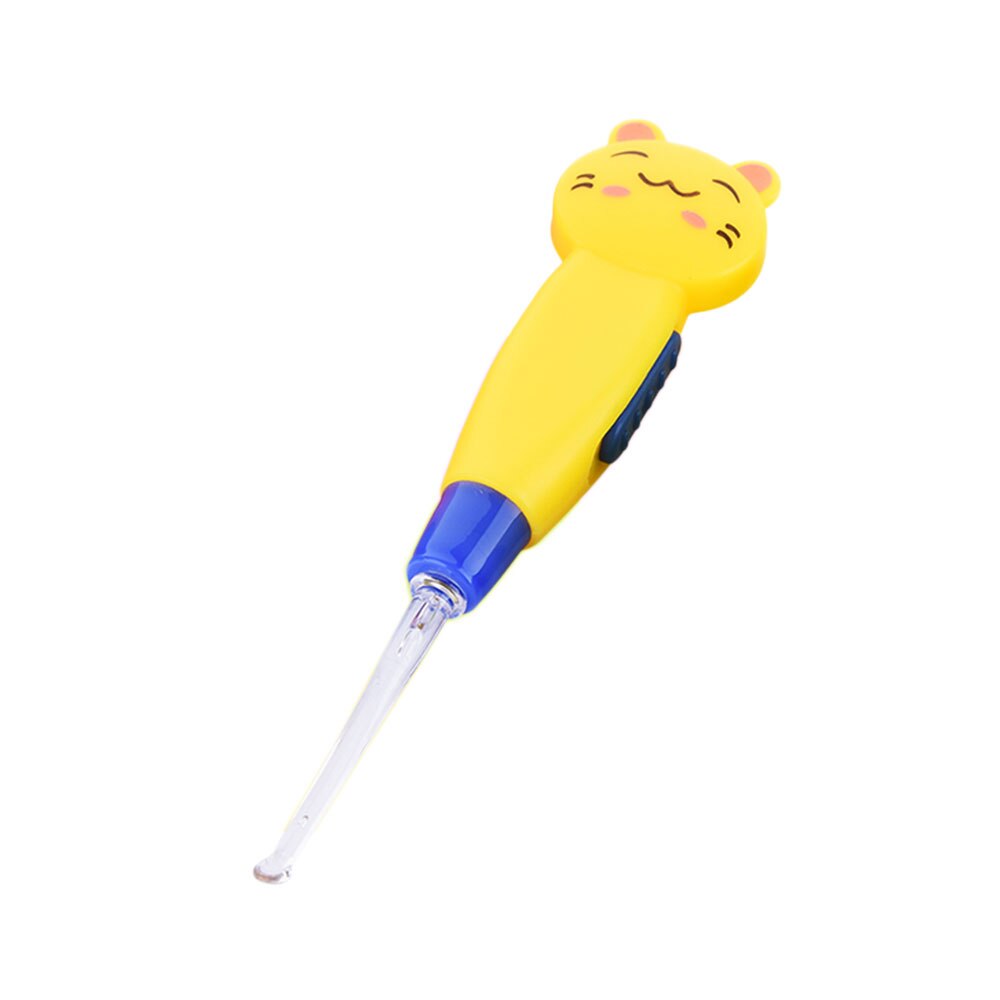 Accesorios lindos de la cuchara de la oreja herramienta de limpieza del oído segura de la cera de la oreja: yellow kitten