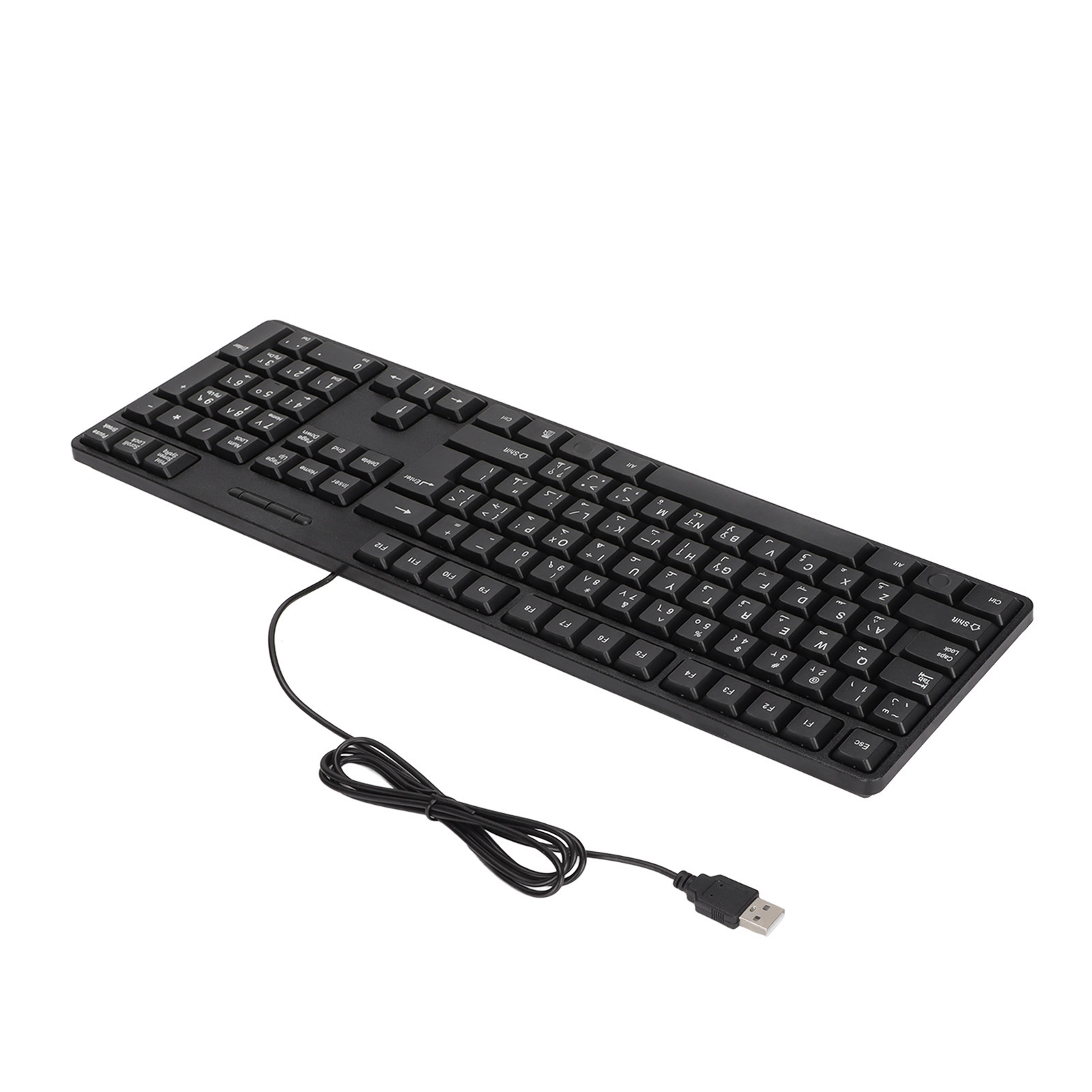 104 Tasten arabische Tastatur USB kabel gebundene Büro computer Tastatur Plug & Play für Heim-PC-Laptops Desktop-Computer
