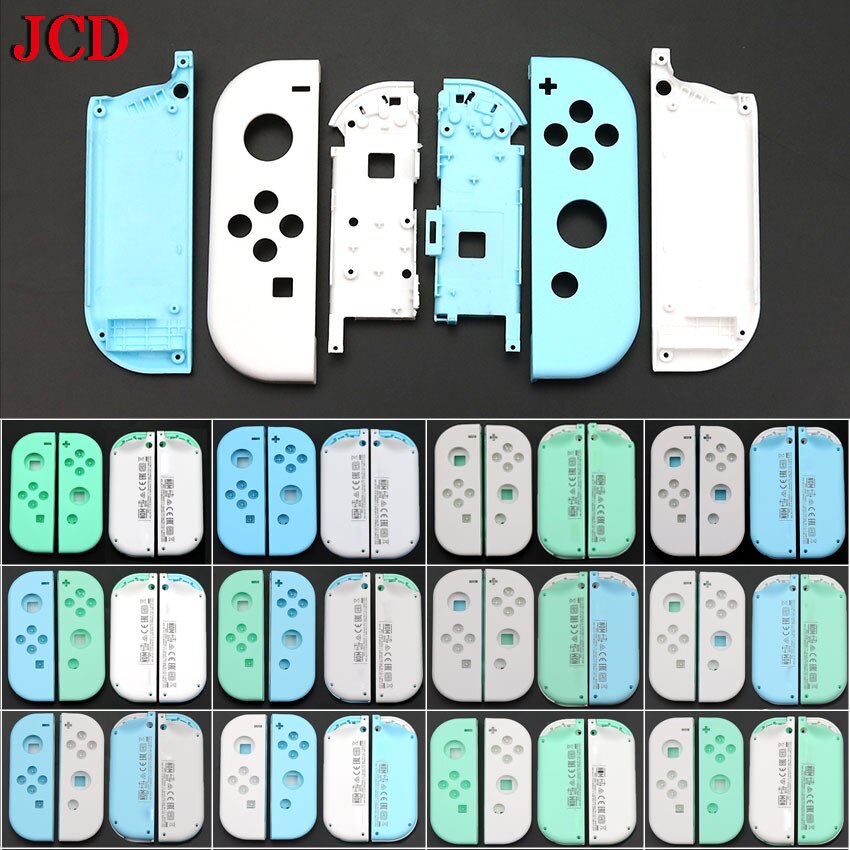 JCD 1Set Animal Crossing Replacement Housing Shell Case For Nintend Switch Joycon Left Right Controller Cover with middle frame