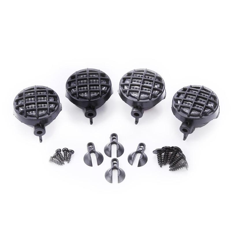 4pcs RC Car LED Light Cover Lampshade for 1:10 Tamiya HSP Lampshade for Axial SCX10 D90 TRX-4 RC Climbing Car Parts Accessories