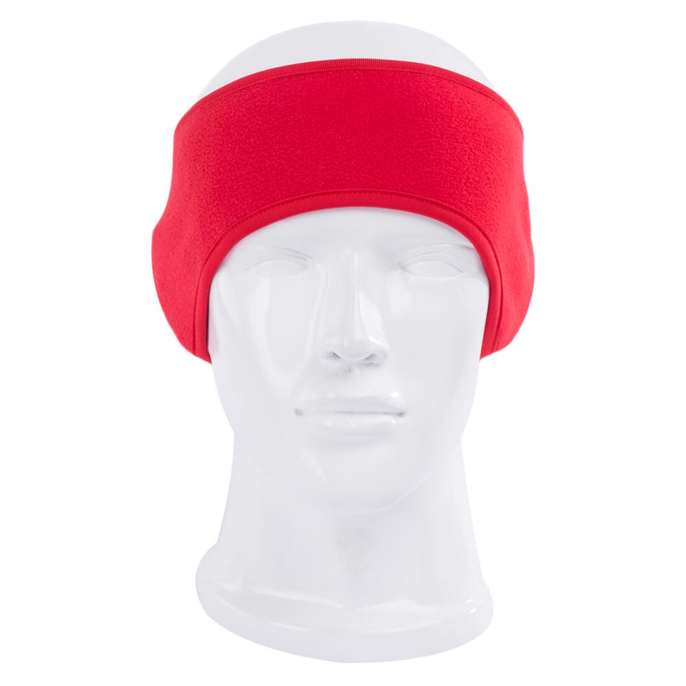 Banda de cinta para el pelo deportiva para hombre, banda para la cabeza de abrigo, orejeras de oreja de protección, a prueba de viento para correr, trotar al aire libre: Red